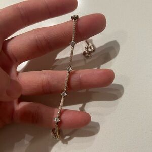 Pandora Elegant 14K Gold Diamond Bracelet